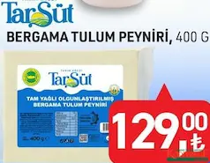 TARIM KREDİ TARSÜT BERGAMA TULUM PEYNİRİ 400 G TARIM KREDİ TARSÜT BERGAMA TULUM PEYNİRİ 400 G